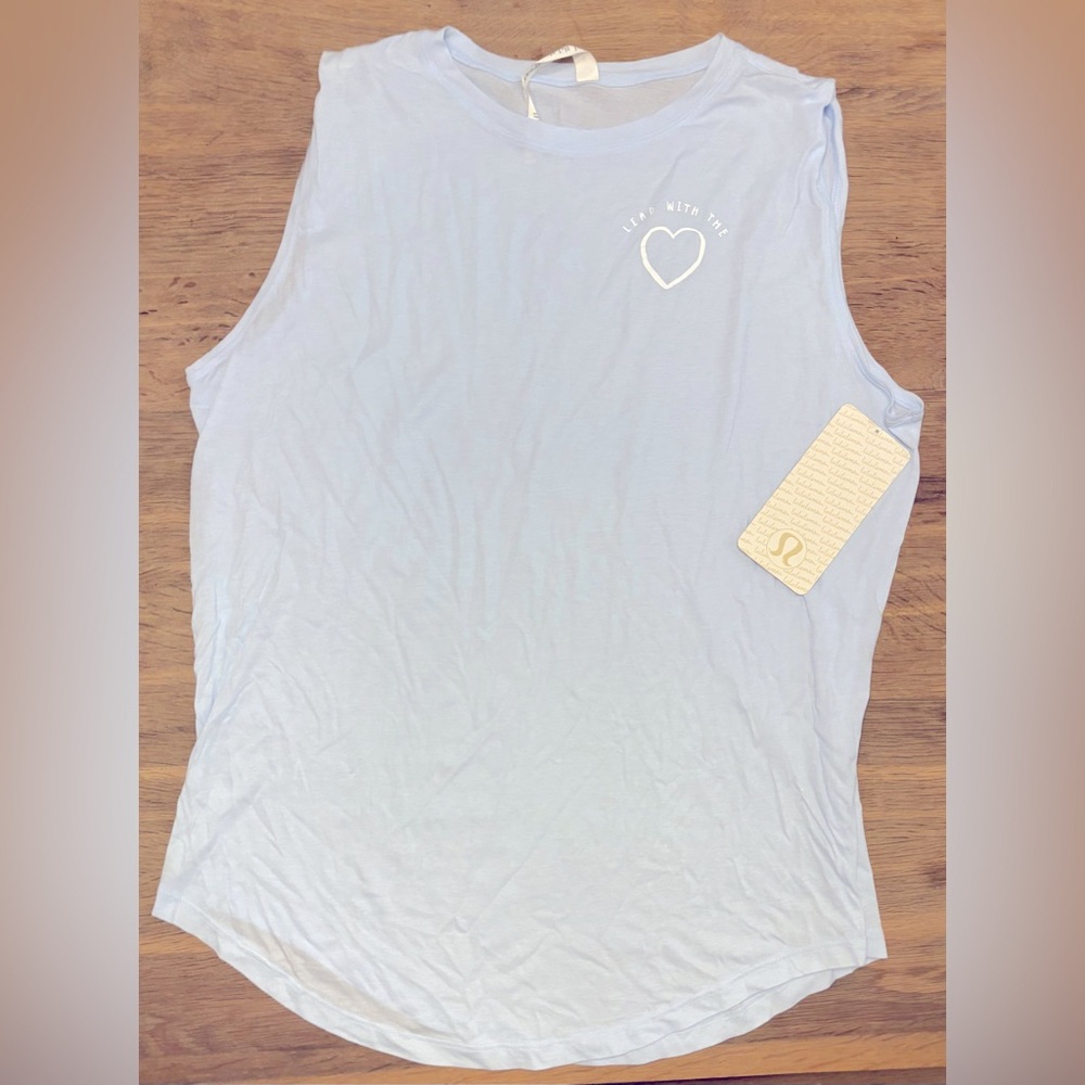 Lululemon Light Blue Brunswick MusleTank- Size 10- NWT